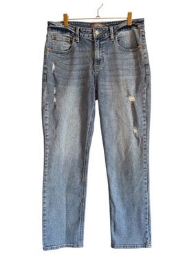 Just USA Stitch Fix Phillip High Rise Straight Leg Jean Distressed Size 30/10